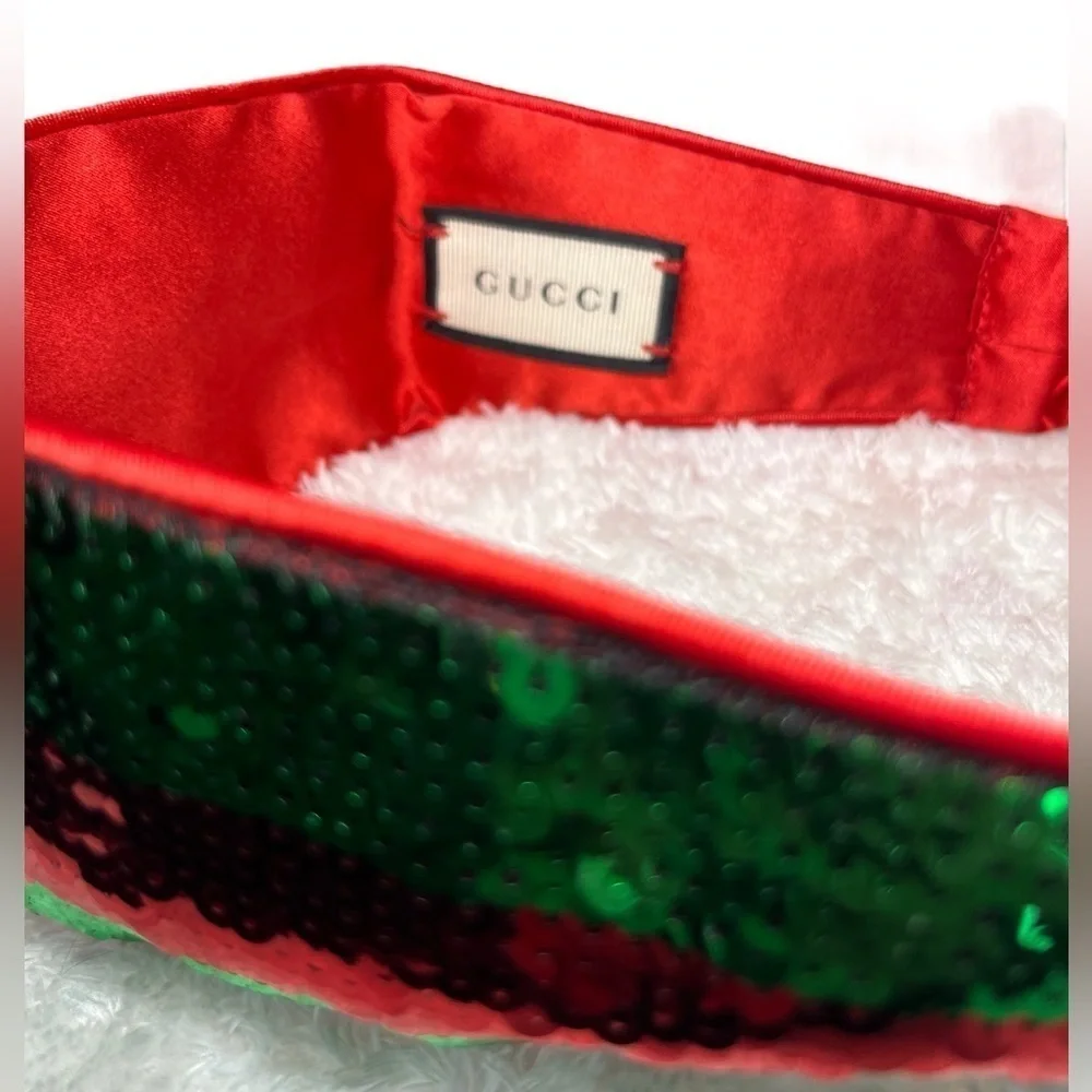 Gucci Web Paillette’s Sequenced Headband, Like New
